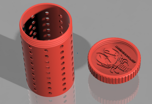 Agnbeholder for hummerteine