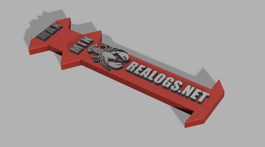 Hummer målestav for ryggskjold