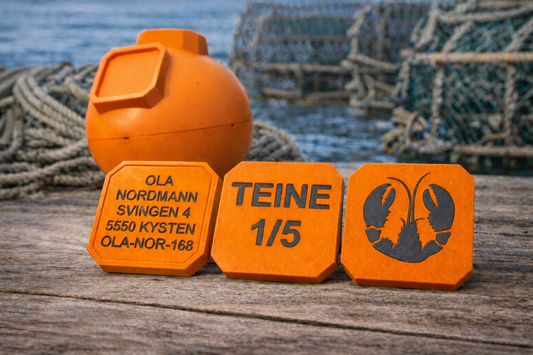 Merkeskilt til flyteblåse